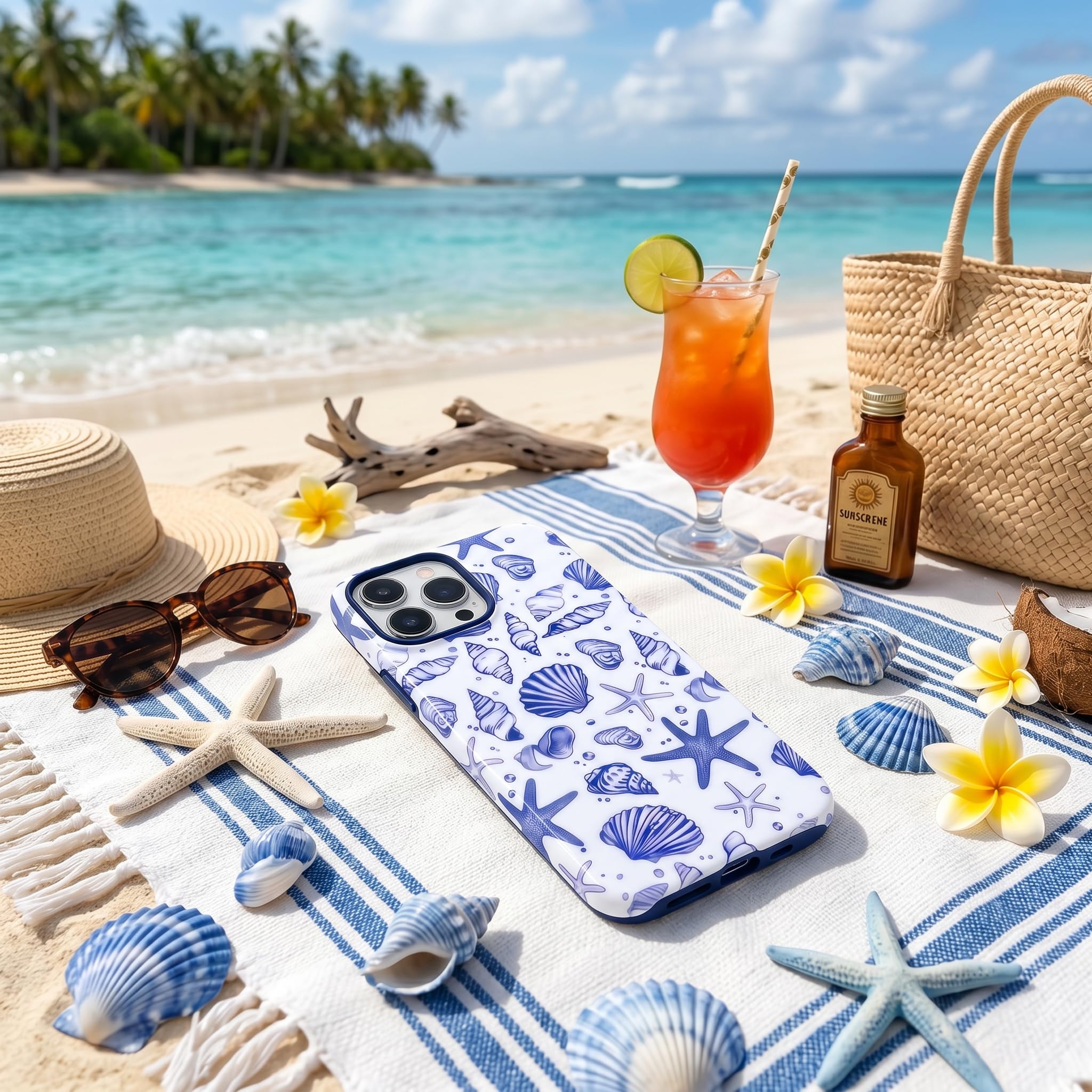 Amazon.com: XUNQIAN Compatible for iPhone 15 Pro Max Case, Coastal